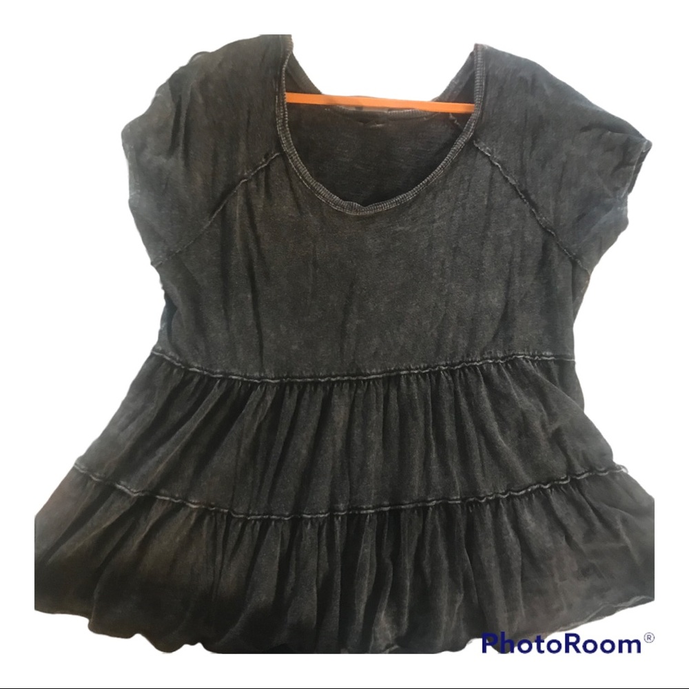TORRID SLUB KNIT BABYDOLL SHORT SLEEVE TOP/BLOUSE/SHIRT